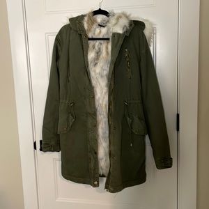 Fur lined jacket